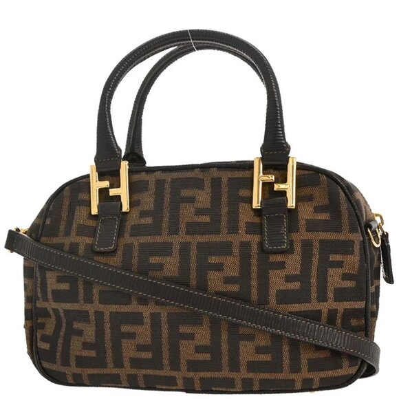 Fendi Brown Zucca 2way Handbag - Picture 1 of 10